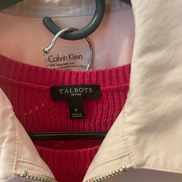 Talbots Size P Pink Knit Sweater - Picture 4 of 6